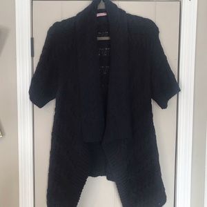 Dark Navy Short Sleeve Calypso Sweater